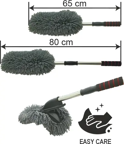 Compass Waschbürste Mikrofaser-Mopp / Waschbürste / Teleskop-Mikrofaser / 65-80 cm