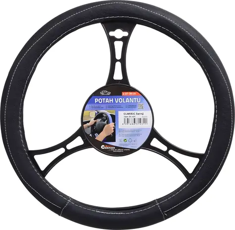 Compass CLASSIC schwarz / Lenkradbezug / O 37-39 cm