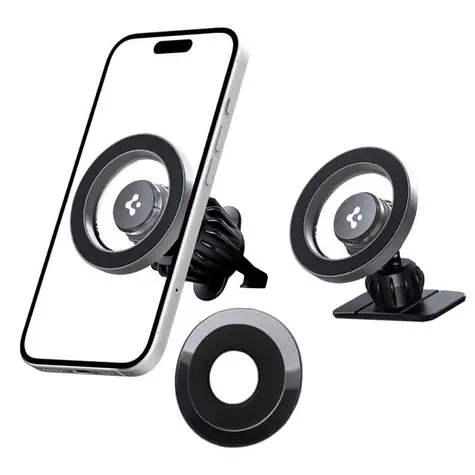 Spigen MFT13 silber / Autohalterung / MagSafe / Armaturenbrett, Lüftungsgitter