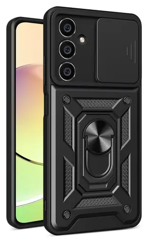 Hurtel Hybrid Armor Camshield schwarz / Schutzhülle / Kameraschutz / Samsung Galaxy M54