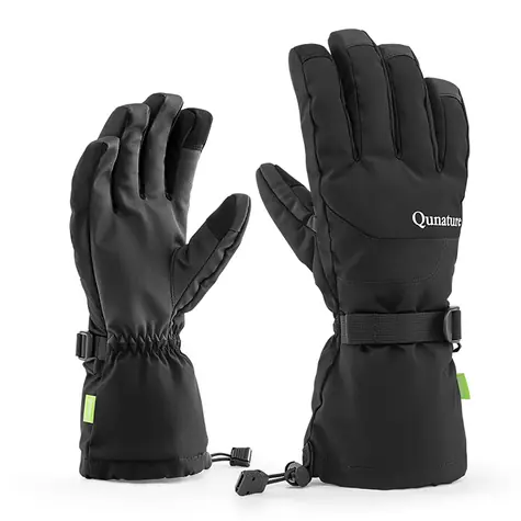 Qunature Skihandschuhe schwarz M / Skihandschuhe / Fingerloses Design