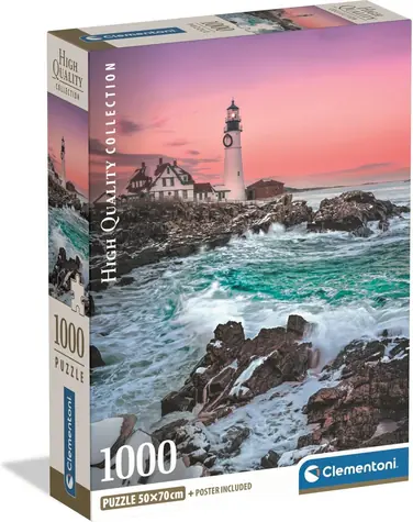 Clementoni Puzzle Erster Schnee auf Portland Head / 1000 Teile / ab 14 Jahren