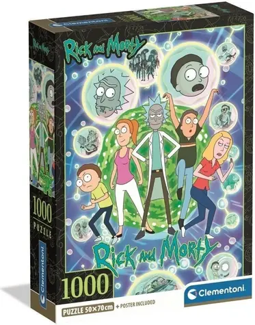Clementoni Puzzle Rick & Morty: Multiversum Collage / 1000 Teile / ab 14 Jahren