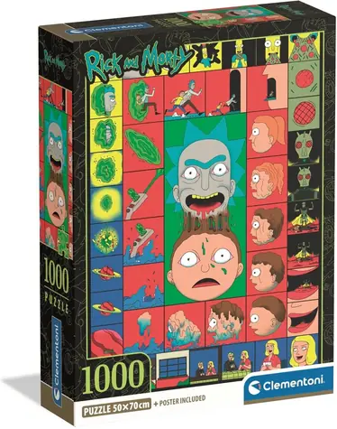 Clementoni Puzzle Rick & Morty: Legendäre Momente / 1000 Teile / ab 14 Jahren