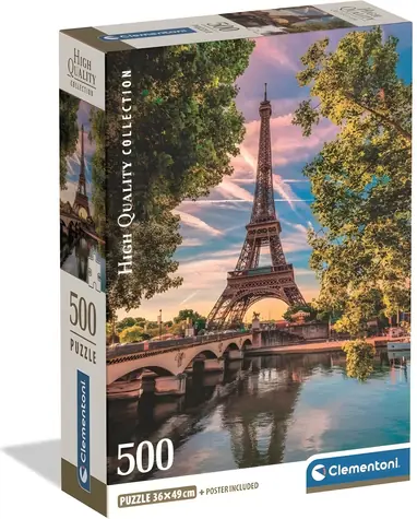 Clementoni Puzzle entlang der Seine / 500 Teile / ab 14 Jahren