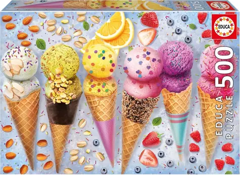 Educa Puzzle Eiscreme / 500 Teile / 48 x 34 cm