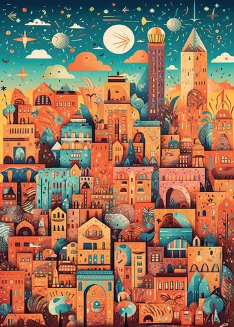 ALIPSON Puzzle Amazing City / 500 Teile