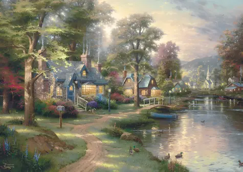 Schmidt Puzzle Native Lake / 1000 Teile / Holz / ab 12 Jahren
