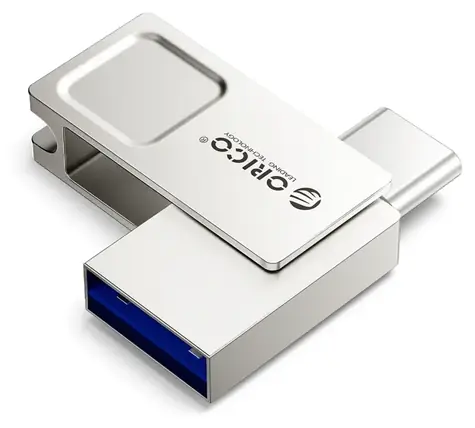 Orico U301 256 GB silber / USB-Stick / USB-A + USB-C / USB 3.2 Gen 1