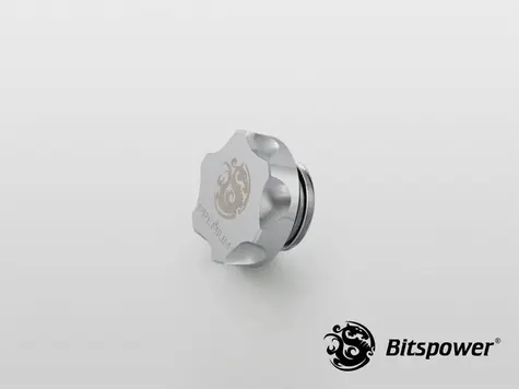 BitsPower Premium-Dichtungsstopfen G1/4, glänzend silber / Dichtungsstopfen / G1/4 Zoll