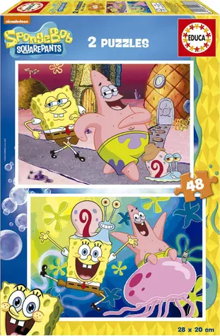 Educa Puzzle Spongebob / 2x48 Teile