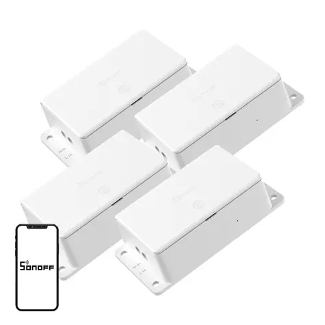 Sonoff Basic R5 Gen5 weiß / Smart-Schalter / WLAN / Matter Farbton / 10 A / 4 Stück
