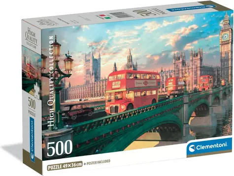 Clementoni Puzzle London - Westminster Bridge / 500 Teile / ab 18 Jahren