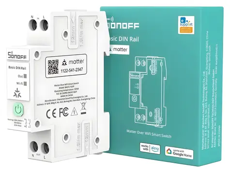 Sonoff BASIC-1GSP / Smart Switch / Matter / Wi-Fi / DIN-Schiene