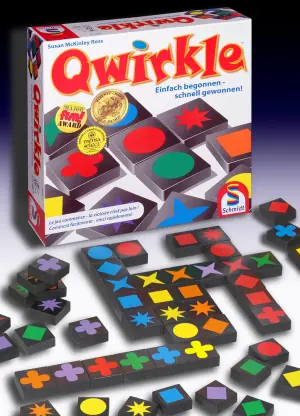 Schmidt Brettspiel Qwirkle / Deutsche Version / 108 Teile / 2-4 Spieler / ab 6 Jahren