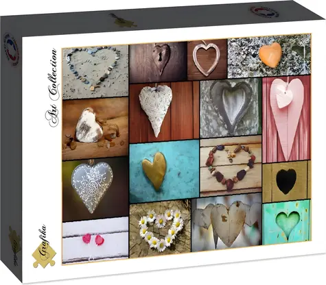 GRAPHICS Collage-Puzzle - Liebe / 1000 Teile / 69 × 47,8 cm