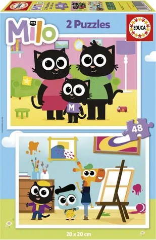 Educa Puzzle Milo / 2x48 Teile