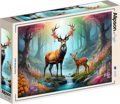 ALIPSON Puzzle Majestätischer Hirsch / 500 Teile