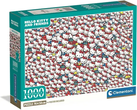 Clementoni Puzzle Impossible Hello Kitty / 1000 Teile / ab 14 Jahren