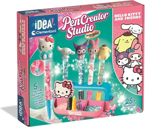 Clementoni IDEA Kreativset Hello Kitty Stiftfabrik / ab 6 Jahren