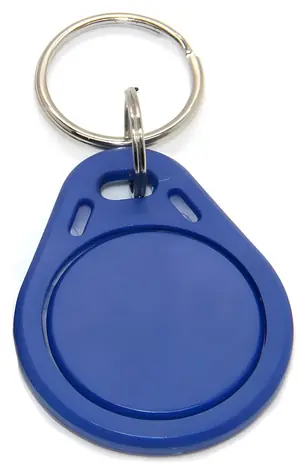 Xtendlan RFID-Schlüsselanhänger für Türstationen, blau / Schlüsselanhänger / RFID 13,56 MHz / mit Nummer