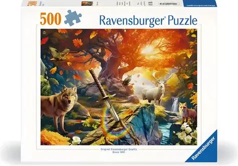 Ravensburger Puzzle Excalibur Schwert im Wald / 500 Teile