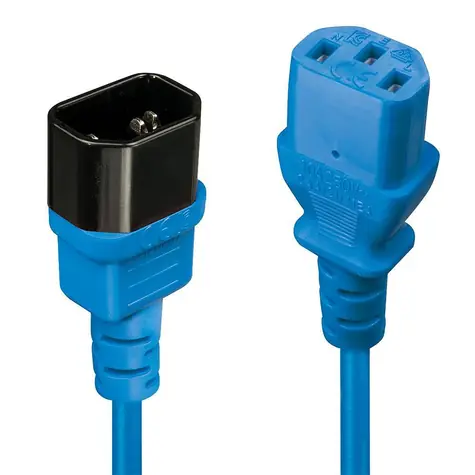 Lindy C14-C13 blau / Verlängerungskabel / 0,5 m