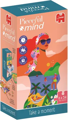 JUMBO Puzzle Pieceful mind: Take a moment / 6x54 Teile / ab 14 Jahren