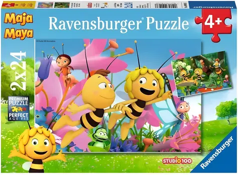 Ravensburger Puzzle Biene Maja / 2x24 Teile / 26 × 18 cm