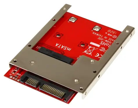 StarTech mSATA SSD auf 2,5" SATA Adapter / Adapter / -40 bis 85 °C / 7 mm