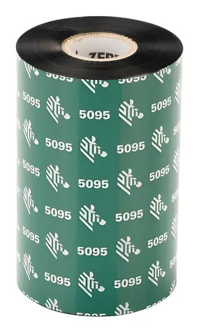 ZEBRA 5095 High Performance (6 Stück) / TTR-Farbband / Harz / 110 mm / 450 m / 25 mm Kern