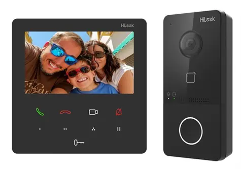 HiLook VI-K46P / Video-Türsprechanlage / WLAN / 1080p / 4,3" 480x272 / IP65 / Schutzschild