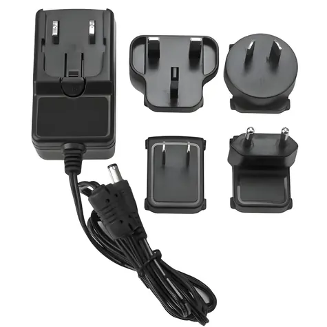 StarTech Netzteil 12V/2A EU/UK/AU schwarz / Netzteil / 24 W / 100-240 V / Austauschbare Stecker EU/UK/AU