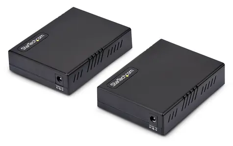 StarTech VDSL2 Ethernet-Extender schwarz / Netzwerk-Extender / 4X RJ-45 / IEEE 802.3 / Netzteil