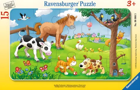 Ravensburger Puzzle „Niedliche Freunde“ / 15 Teile / ab 3 Jahren