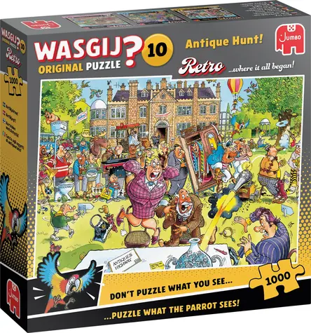 Jumbo-Puzzle WASGIJ Retro Original 10: Antike Jagd! / 1000 Teile / ab 15 Jahren