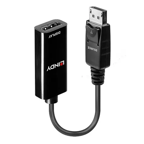 Lindy DisplayPort - HDMI schwarz / Adapter / 4K 30Hz / 0,15 m / passiv