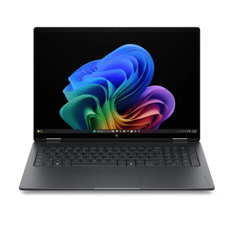 HP OmniBook X Flip 16-cb0002ncx, grau / 2-in-1-Notebook / 16" 3K-Touchscreen / Core Ultra 7 355 / 16 GB RAM / 512 GB SSD / Windows 11