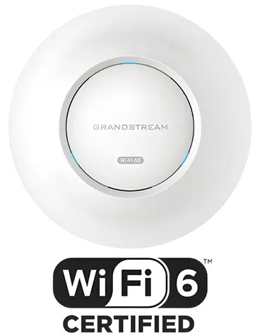 Grandstream GWN7665 / Access Point / Wi-Fi 6E (802.11ax) / Tri-Band / 384 Clients / 48 SSIDs