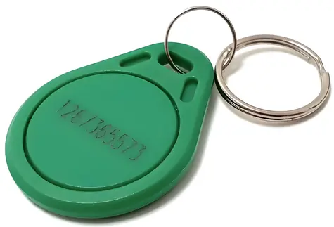 Xtendlan RFID-Schlüsselanhänger für Türstationen, grün / Schlüsselanhänger / 13,56 MHz / mit Nummer