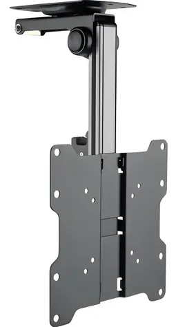 Schwaiger Deckenhalterung für Fernseher, schwarz / TV-Halterung / 17" - 37" / VESA 200x200 / max. 20 kg / neigbar, drehbar