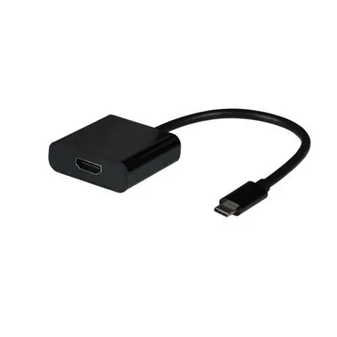 EFB USB-C - HDMI schwarz / Adapterkabel / 4K 30Hz / HDCP 1.4 / 0,15 m