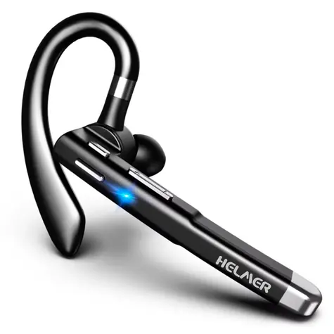 HELMER HF 520 schwarz / Freisprecheinrichtung / Bluetooth 5.1 / USB-C / Reichweite 10 m / Akkulaufzeit 10 Std. / Ladezeit 1,5 Std.
