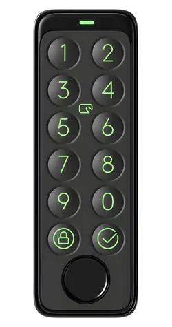 SwitchBot Tastatur schwarz / Tastensperre / Fingerabdruck / PIN-Code / Bluetooth / IP65
