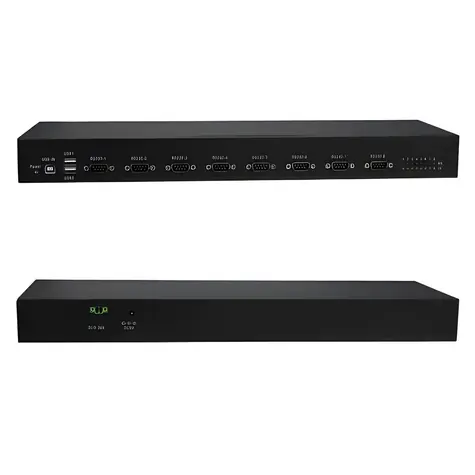 RealPower RPS19-RS232 / Rack-Adapter USB-RS232 / 8 Ports / 19" / 1U / FTDI