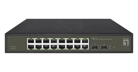 LevelOne Hilbert GES-2118 / Switch / 16x GE / 2x SFP / 19" / SMART Managed L2