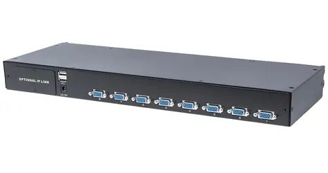 Intellinet KVM-Switch, modular, 8- Port , VGA / KVM-Switch / 8 Ports / VGA / USB-A