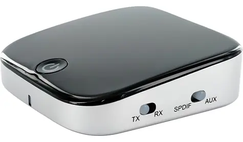 Schwaiger Bluetooth-Sender und -Empfänger, schwarz / Audioadapter / Bluetooth 4.1 / A2DP / Reichweite 10 m / 3,5-mm-Klinkenanschluss, S/PDIF
