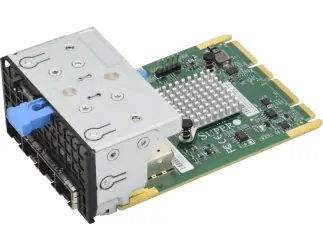 SuperMicro AOC-AG-I4 / Netzwerkkarte / 4X GbE / Intel i350-AM4 / AIOM / iSCSI-Boot