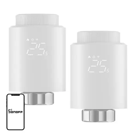 Sonoff TRVZB 2 Stück / Thermostatkopf / ZigBee / Intelligente Heizung